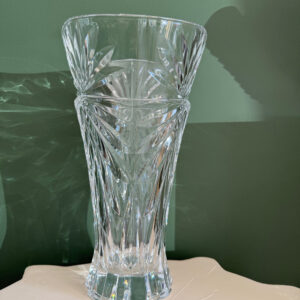 Crystal Cut Vase 12 Inch