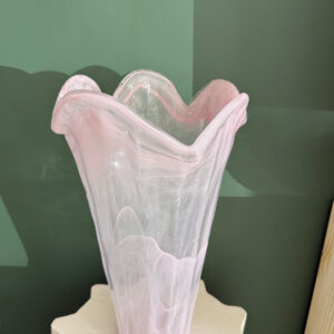 Pink Glass Vase 12 Inch